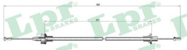 C0077C LPR cable de embrague