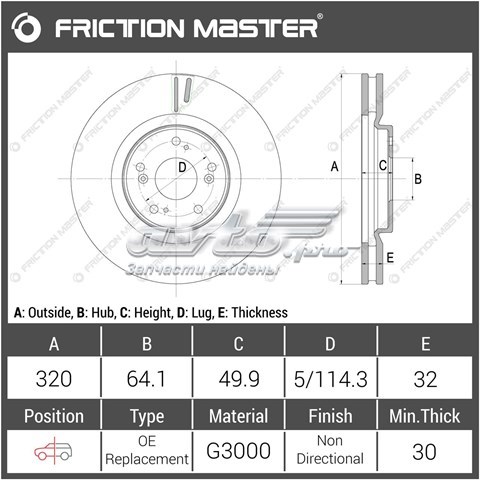 R1914 Friction Master Discos