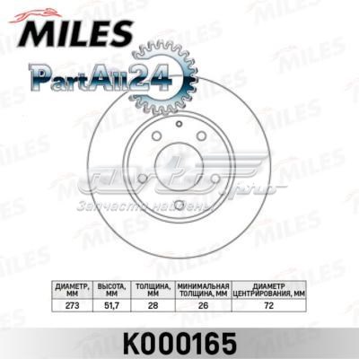 K000165 Miles freno de disco delantero