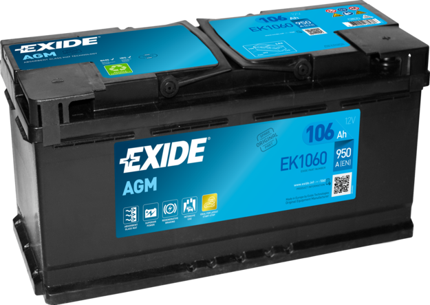 Batería de arranque EXIDE EK1060