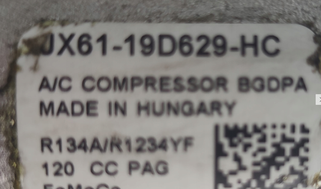 JX6119D629HC Ford Compresor climatizador
