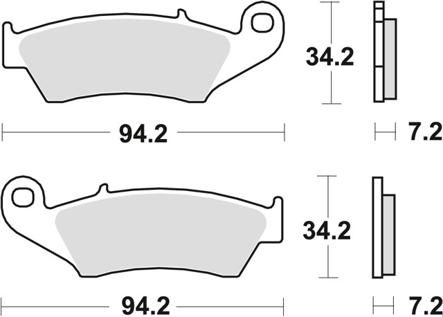 MCB669 TRW pastillas de freno delanteras