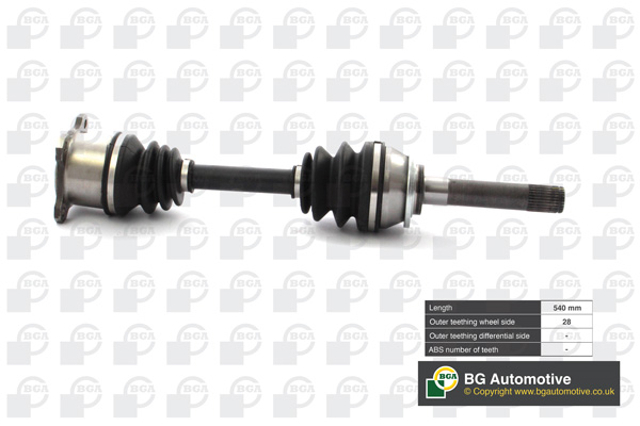 Semieje delantero derecho BGA DS6100R precio, desde 81,70 EUR