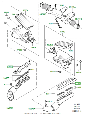 LR038191 Land Rover