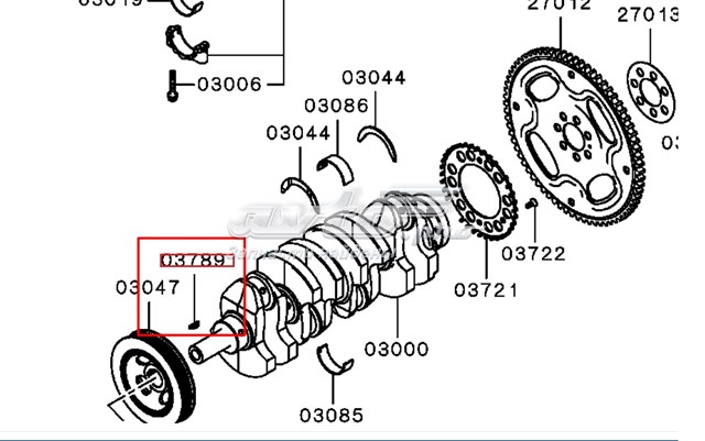 Llave para cigueñal MITSUBISHI 1130A024