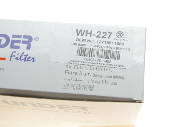 WH227 Wunder Filtro de aire de motor