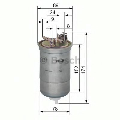 Filtro de gasoil Bosch 450906322