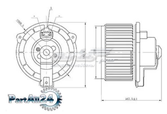 LFH1950 Luzar Ventilador de habitáculo