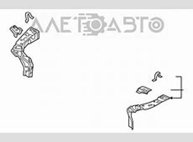 Soporte de radiador superior (panel de montaje para foco) Mazda CX-9 (TC)