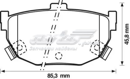 Pastillas de freno traseras BENDIX 572127J