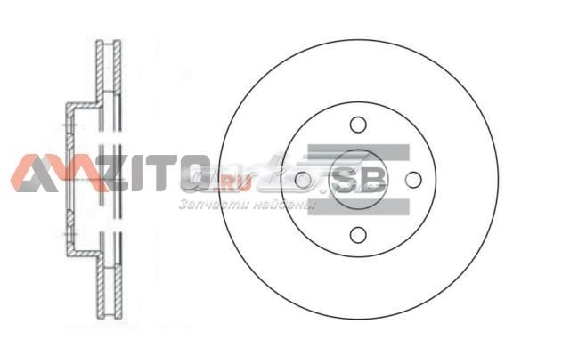 SD4008 Sangsin freno de disco delantero