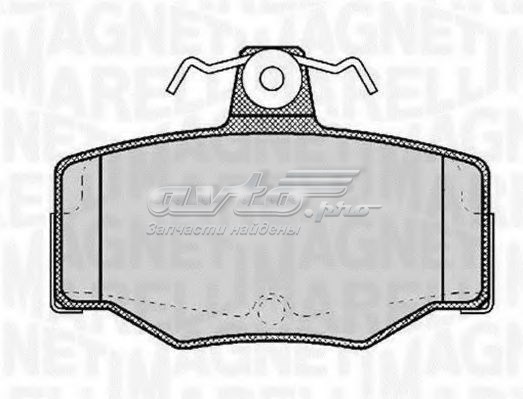 Pastillas de freno traseras MAGNETI MARELLI 363916060345