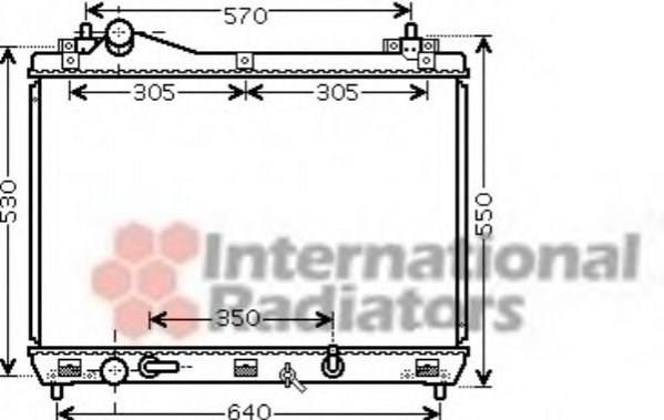 82012728 VAN Wezel radiador refrigeración del motor