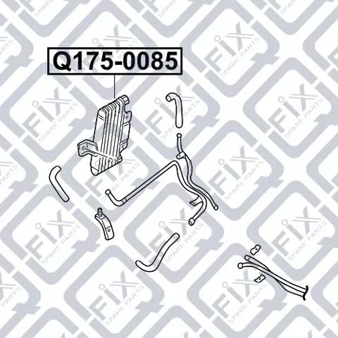 Q175-0085 Q-fix radiador enfriador de la transmision/caja de cambios