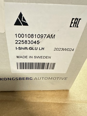 Pomo de palanca de cambios Kongsberg KA1001081097AM precio, desde 314,53 EUR