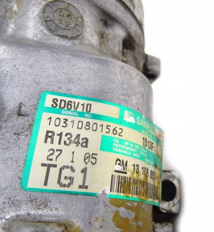 Compresor de aire acondicionado 13106850 General Motors