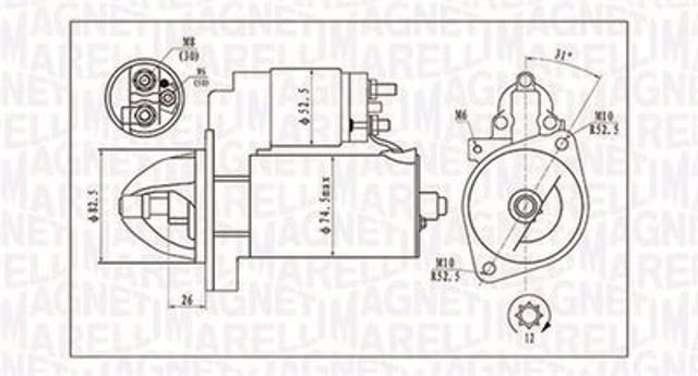 063721410010 Magneti Marelli motor de arranque