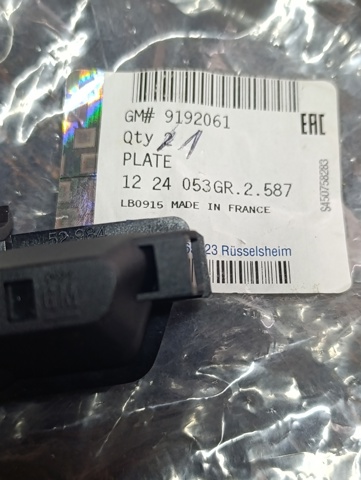 Comprar 9192061 General Motors Luz matricula