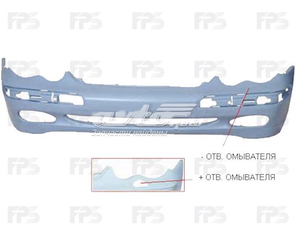 Parachoques delantero FPS FP4605900 precio, desde 90,75 EUR