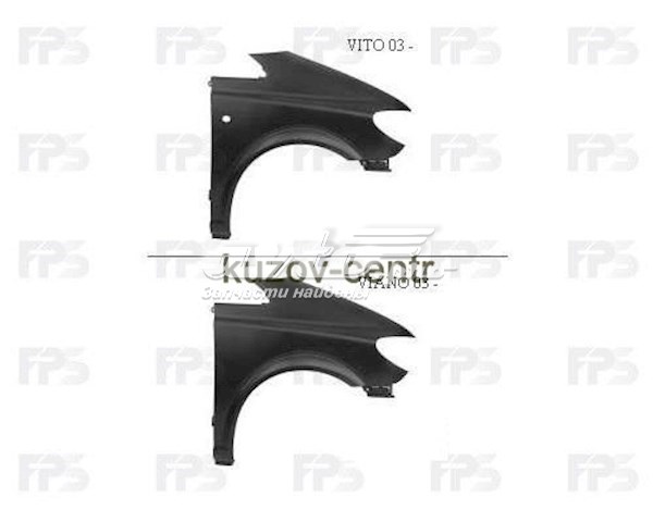 Aleta delantera izquierda FPS FP3542311 precio, desde 66,34 EUR
