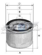 Filtro de aire comprimido de turbocompresor UFI 27VGT00