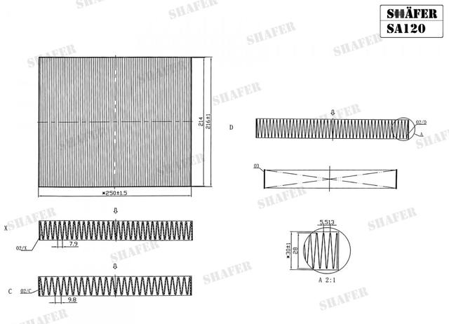 Comprar SA120 Shafer Filtro de aire del habitáculo