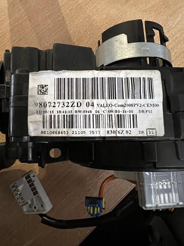 98072732ZD Peugeot/Citroen Conmutador izquierdo de la columna de dirección