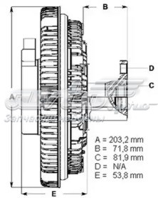 Embrague, ventilador del radiador BERU LK111