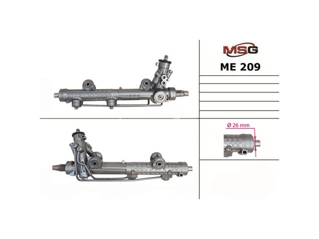 Engranaje de dirección MSG ME209 precio, desde 429,79 EUR