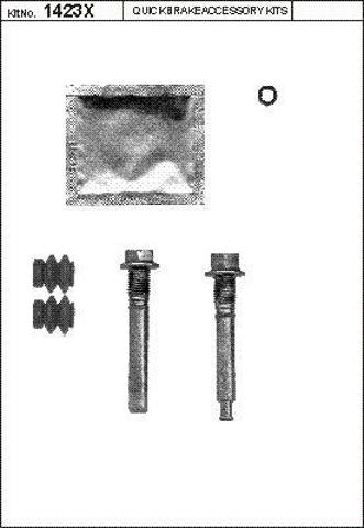 Pasador guía superior de la pinza de freno trasera QB1131423X Quick Brake