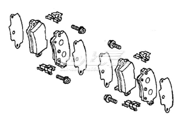 Pastillas de freno traseras HONDA 43022SMGE03