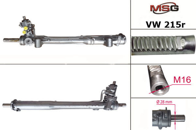 Engranaje de dirección MSG Rebuilding VW215R precio, desde 386,23 EUR