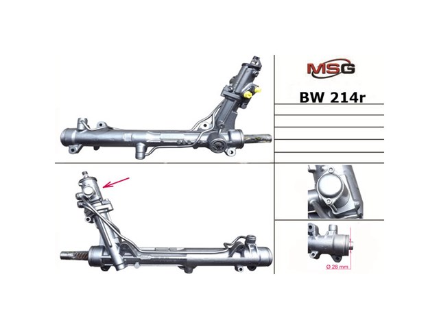 Engranaje de dirección MSG Rebuilding BW213R precio, desde 161,17 EUR