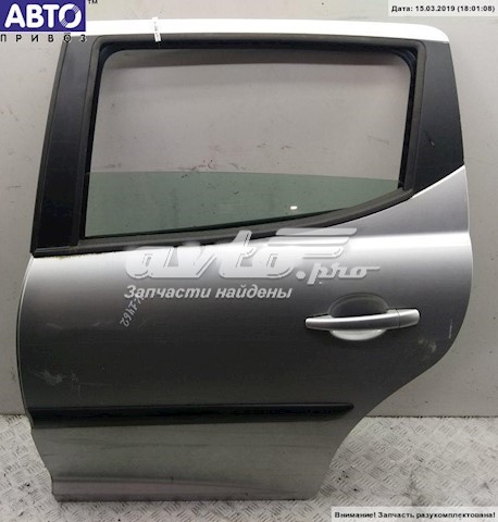 Puerta trasera izquierda Peugeot 207 SW (WK)