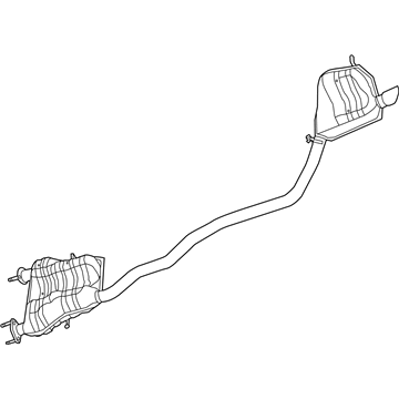 Silenciador trasero para Dodge Journey  