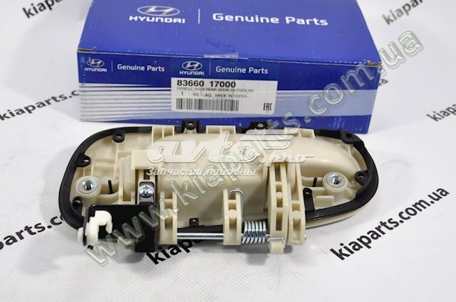 Tirador de puerta exterior trasero derecho HYUNDAI 8366017000