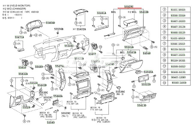 5550960010 Toyota