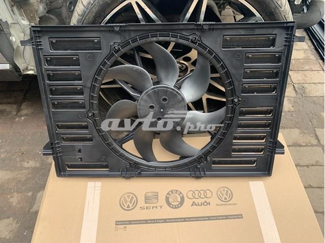 8W0959455AC VAG difusor de radiador, ventilador de refrigeración, condensador del aire acondicionado, completo con motor y rodete