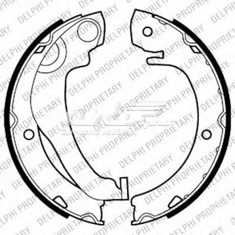 Zapatas de frenos de tambor traseras DELPHI LS2020