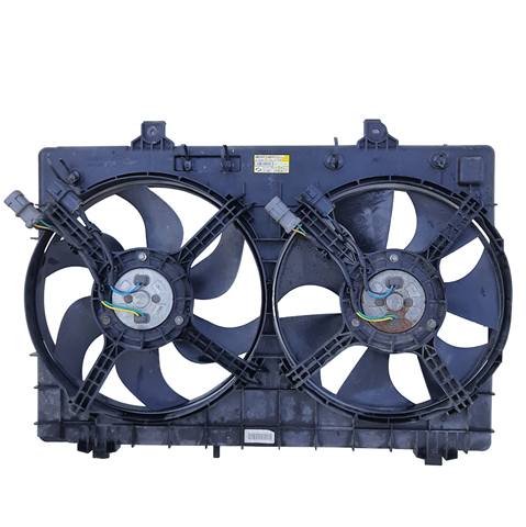 Difusor de radiador, ventilador de refrigeración, condensador del aire acondicionado, completo con motor y rodete Renault Koleos (HY0)