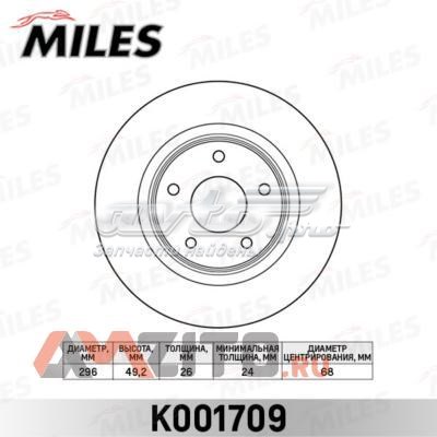 K001709 Miles freno de disco delantero