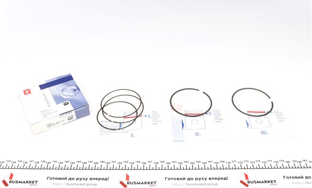 Kit de aros de pistón de motor, cota de reparación +0,50 mm NE/NPR 120021007121