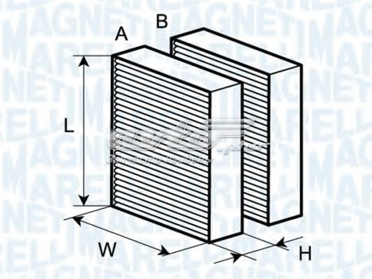 Filtro de habitáculo MAGNETI MARELLI 350203062640