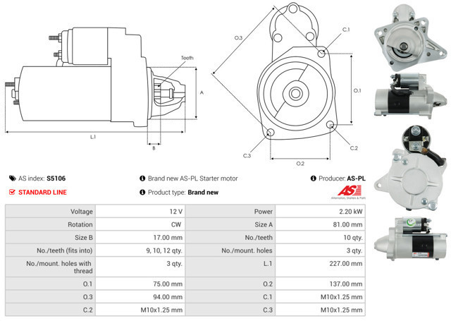 Burro de arranque  AS/Auto Storm S5106 precio, desde 101,64 EUR