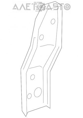 Soporte de radiador vertical (panel de montaje para foco) Toyota Camry (V40)