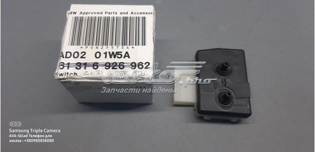 Boton De Ajuste De Asiento Bloque Derecho BMW 61316926962