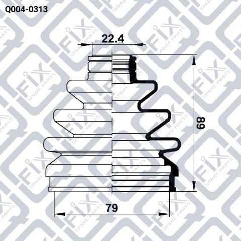 Comprar Q0040313 Q-fix Fuelle de transmisión delantero interior