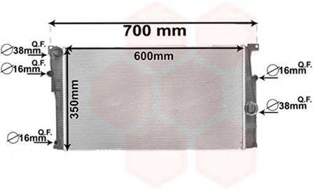 06002449 VAN Wezel radiador refrigeración del motor