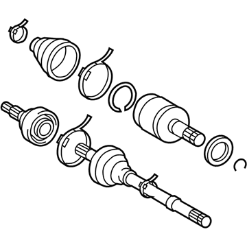 Árbol de transmisión trasero izquierdo Toyota Sequoia (K6)