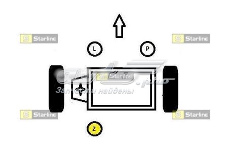 SM 0570 Starline soporte de motor trasero